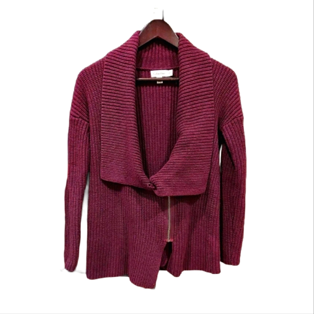 Calvin Klein Xs Zip Up Purple Sweater